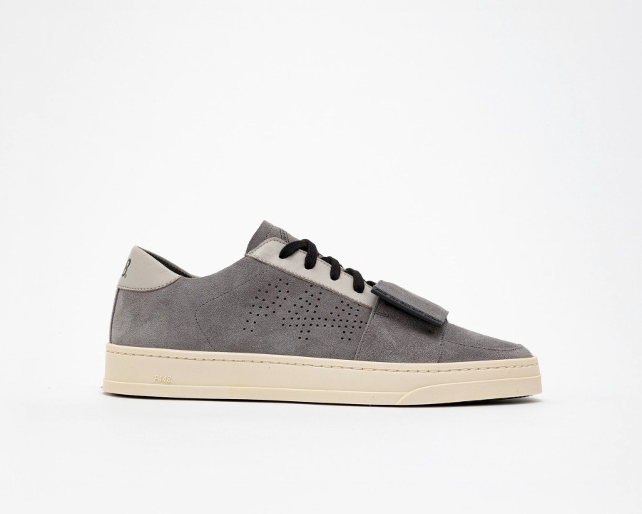 Hommes P448 Bas | Jack Velcro Anthracite